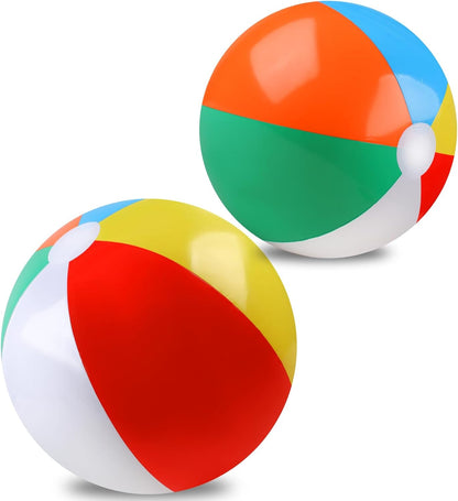 2 Pack Beach Balls, 20 Inch Beach Balls