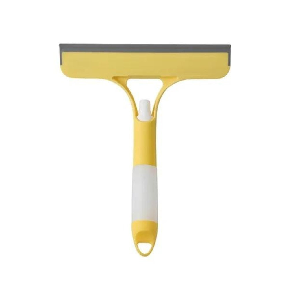 Multi-function Mirror and Window Squeegee with Built-in Spray Bottle