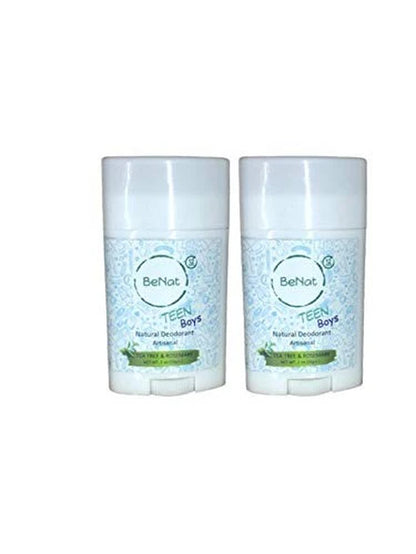 2-Pack All-Natural Deodorants for Kids & Teens