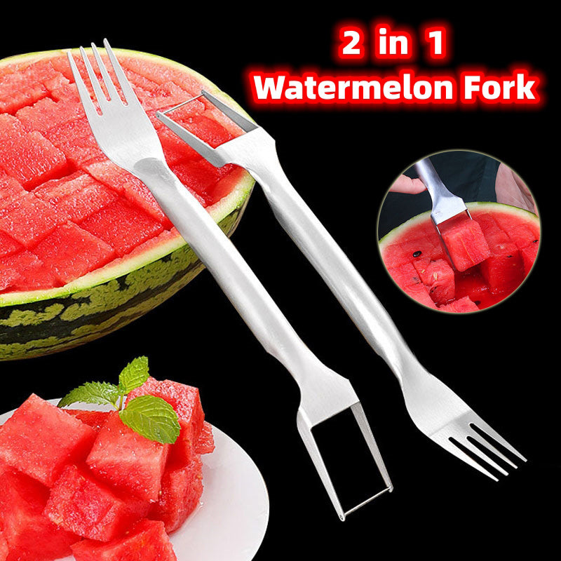 2 In 1 Multi-purpose Stainless Steel Watermelon Slicer