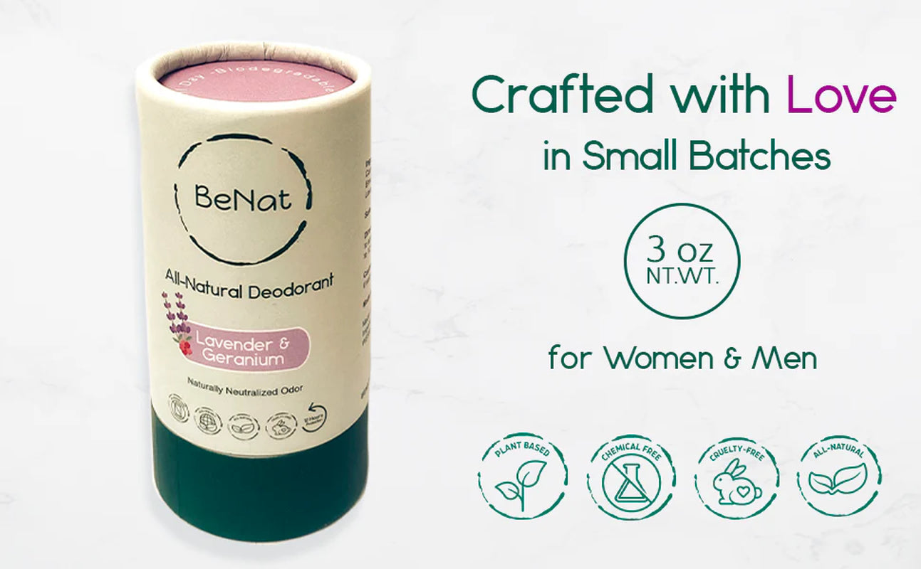 2-Pack All-Natural, Plastic-Free Deodorants