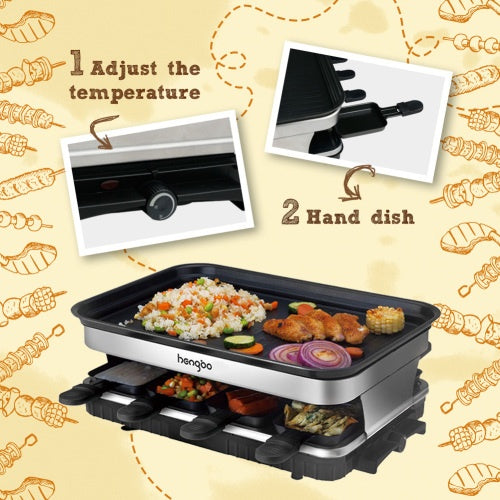 Non-Stick Grill Plate Service for up to 8 People