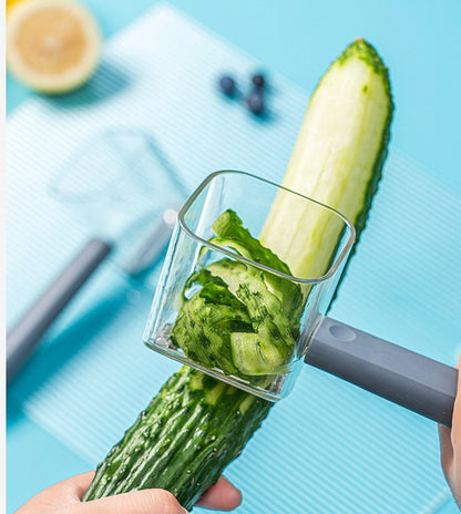 Stainless Steel Vegetable Peeler with Collection Bin