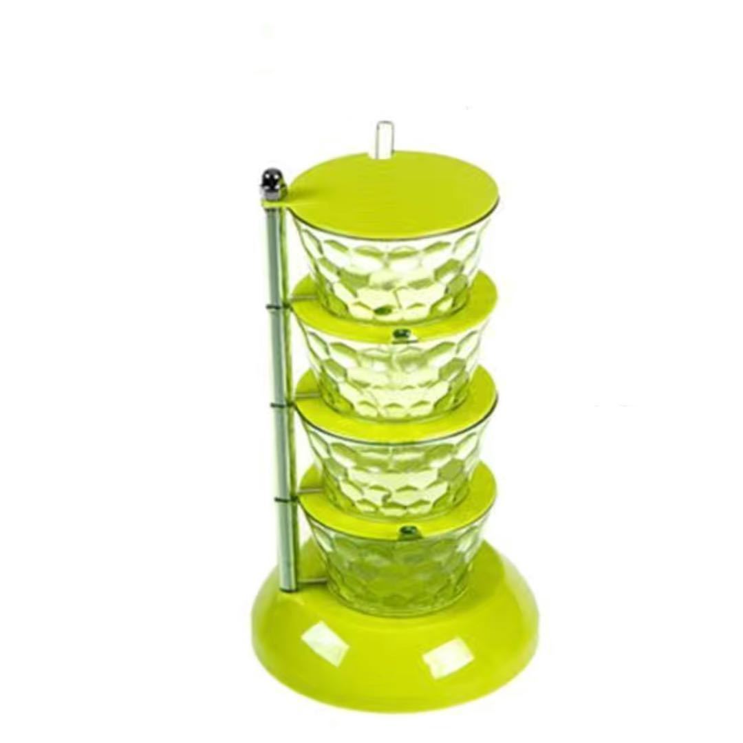 Quick Pinch Rotatable Seasoning Tower