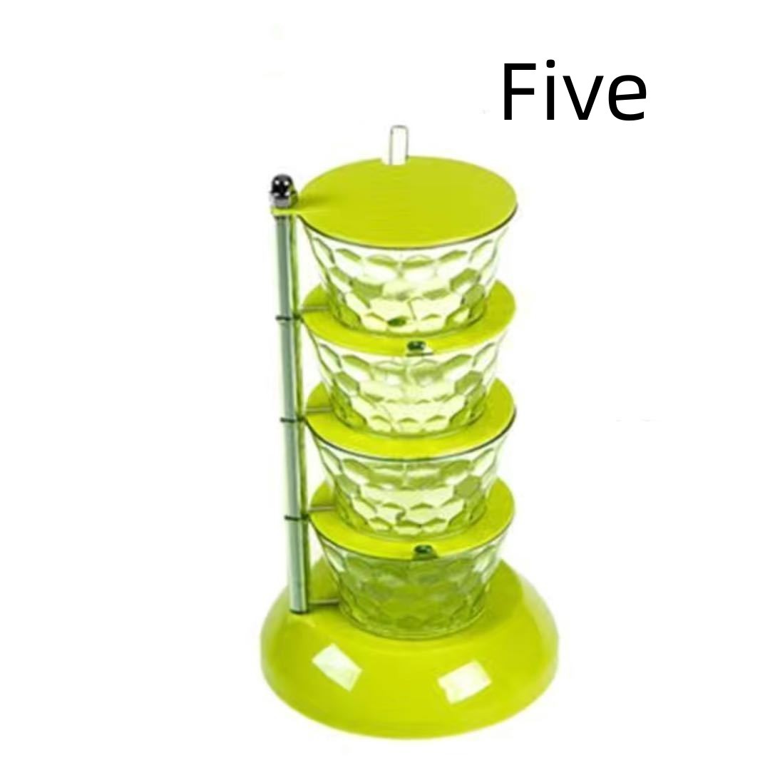 Quick Pinch Rotatable Seasoning Tower