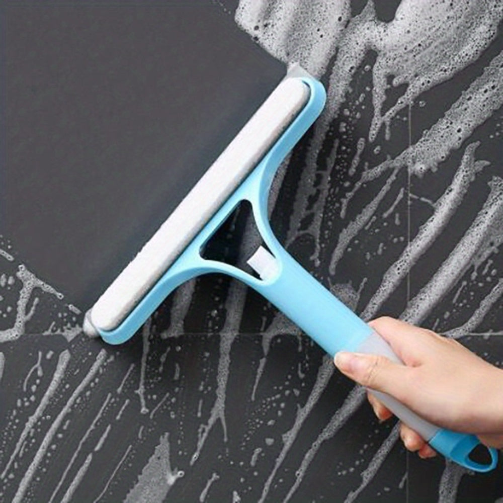 Multi-function Mirror and Window Squeegee with Built-in Spray Bottle